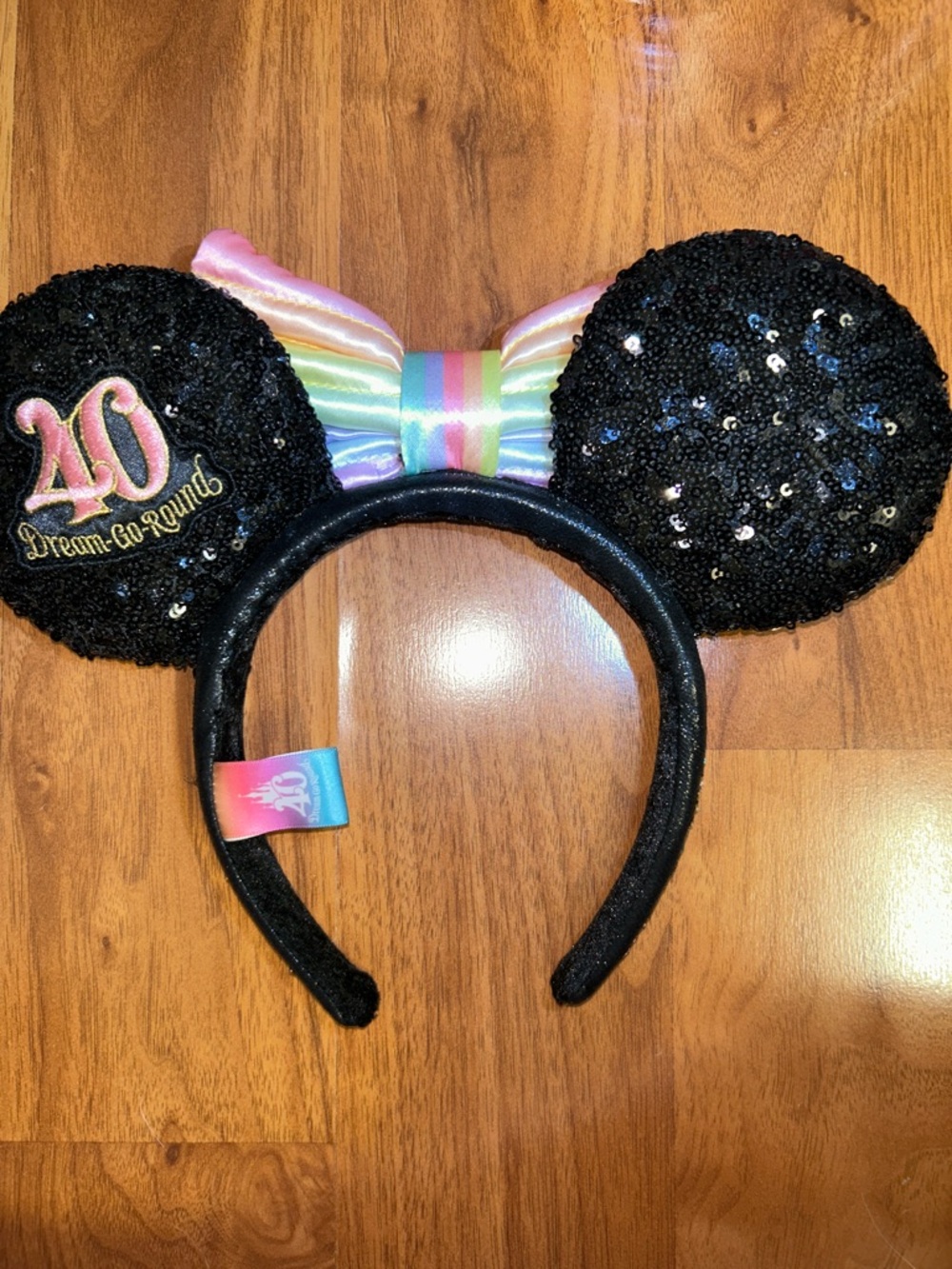 NWOT Tokyo Disney 40 Dream Go Round  Sequin Mickey Minnie Mouse Ears Headband - Picture 7 of 14